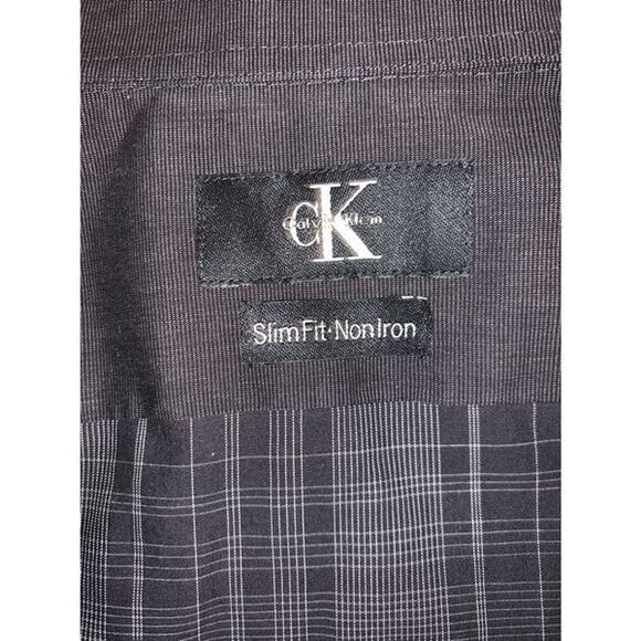 Calvin Klein Slim Fit Button Down Long Sleeve Shirt - Picture 3 of 4